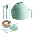 thumbnail image 1 of Clearance Items,npkgvia Dinnerware,Kitchen Essentials,Microwave Ramen Bowl With Lid Microwave Ramen Bowl Set Microwave Ramen Bowl Ramen Bowl With Handle That Apartment Dishwasher,Cutlery, 1 of 8