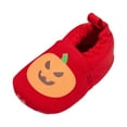thumbnail image 6 of Dakaela Baby Booties Newborn Cozy Fleece Halloween House Slippers Winter Warm Infant Crib Sock Shoes First Walkers Red Size 5.5, 6 of 7