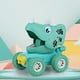 thumbnail image 2 of Coche retráctil con forma de dinosaurio para niños HUOGUO para niños de 3 a 9 años, 2 of 3