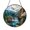 Acrylic 3.5 Inch, variant on Fantasy River Waterfall Stained Glass Suncatcher – Decorative Window Art