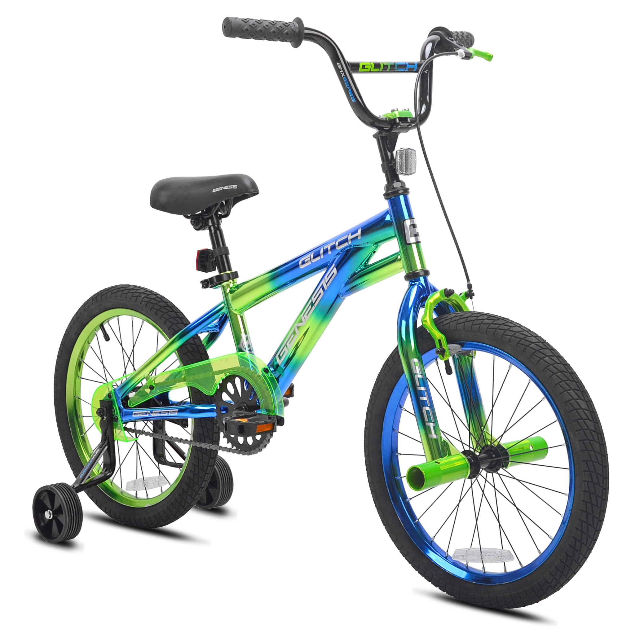 blue and green bike