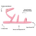 thumbnail image 4 of Journee Collection Womens Saphira Multi Strap Studded Jelly Sandal, 4 of 6