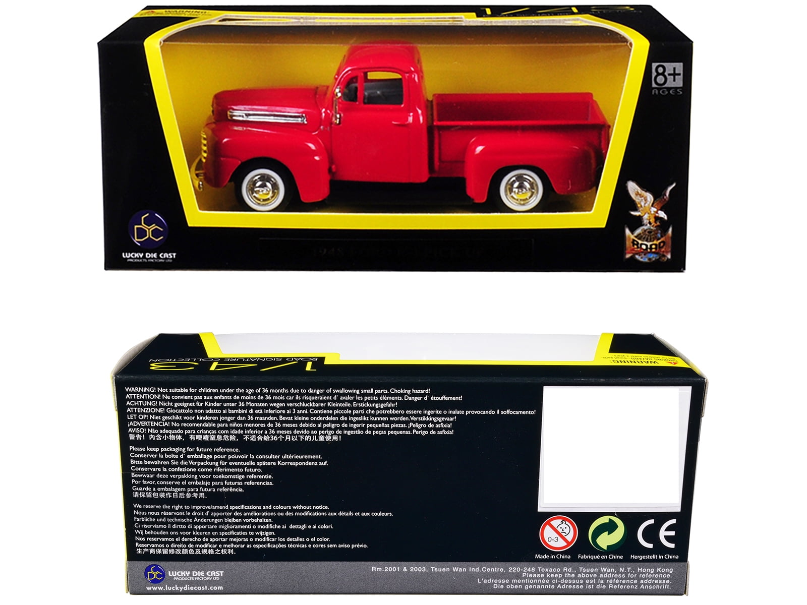 1948 Ford F-1 Pickup Truck Red 1/43 Diecast Model Car by