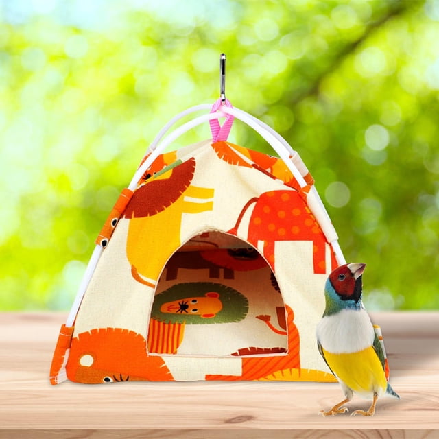 Tienda colgante de lona, hamaca, , cama de loro, casa, percha de juego, soporte, jaula de nido de pájaro de juguete para hurón, , ardill Yinane Hamaca para hámster