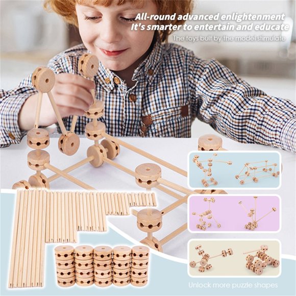 Modèle de Construction pour Enfants Jeu DIY Structure 3D Jeu de Construction Imaginate