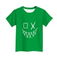 thumbnail image 4 of Wo-Fusoul T-Shirt pour Enfants, Haut de Sport Estival Décontracté à Manches Courtes et Col Rond avec Motif Imprimé, pour Garçons et Filles de 1 à 13 Ans, Vert Armée, 4 of 5