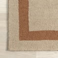 thumbnail image 4 of Rugs USA Gino Two-Tone Bordered Wool Area Rug, 4' x 6', Gino Rust, 4 of 6