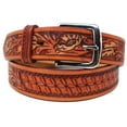 thumbnail image 2 of 29-30  Western 1-1/2" Wide Rodeo Fashion Antique Tooled Leather Belt 2671RS, 2 of 2