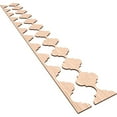 thumbnail image 6 of Ekena Millwork 94"H x 3/8"T Marrakesh Adjustable Wood Decorative Slat Wall Panel Kit, Red Oak (contains 11 Slats + 1 Straight Edge Starter Slat), 6 of 16