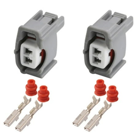 

Leke 2-pin fuel injector plug male female waterproof connector6189-0611 90980-11875