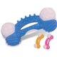 thumbnail image 3 of Juguetes azules para mascotas con dientes resistentes a las mordeduras, TPR, masticables, con anilla de púas, juguetes para perros, suministros para mascotas, 3 of 5