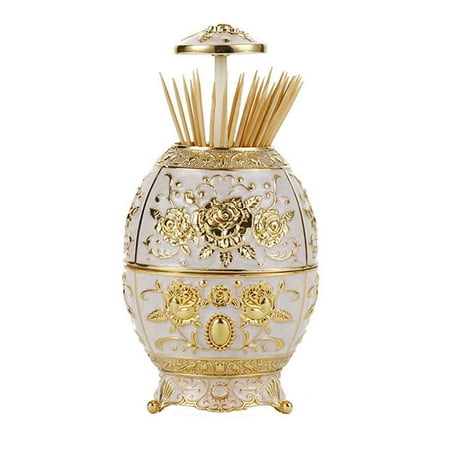 

Vintage European Style Hotel Table Decoration Fashion Automatic Toothpick Box