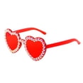 thumbnail image 1 of Lunettes Décoratives Intégrées en Forme de Cœur Multicolore Transparent pour Adultes, 1 of 3