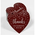 thumbnail image 2 of Inkdotpot Pack Of 100 Thanks For Celebrating With Me Birthday Favor Paper Tags Craft Real Silver Foil Hang Tags, 2 of 6