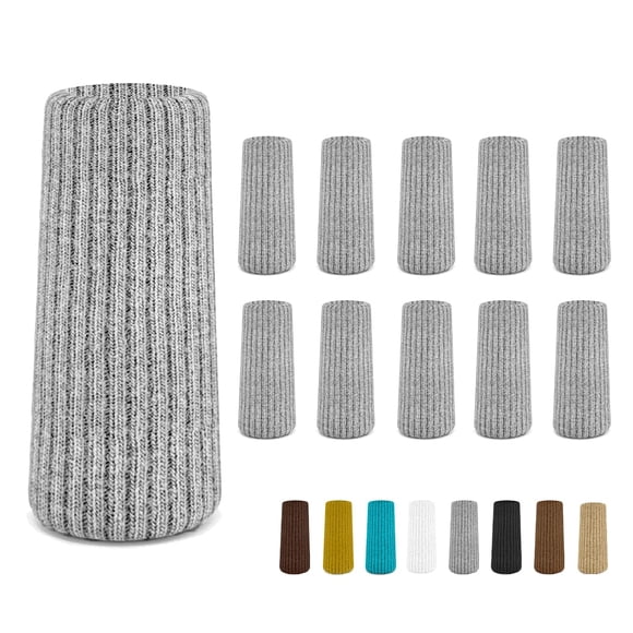 Calcetines protectores grises elásticos para patas de silla IAMZAY