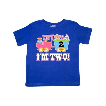 

Inktastic 2nd Birthday Cute Pink Train Gift Toddler Toddler Girl T-Shirt