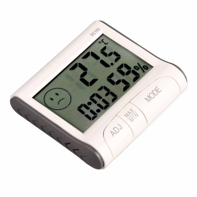 Termómetro Digital LCD ANGGREK Higrómetro Temperatura Electrónica Blanco