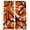 Orange, variant on Brown Geometric Blackout Curtains for Bedroom/Living Room, Pinch Pleated Black Out Curtains, Vintage Black White Striped Abstract Art Room Darkening Window Drapes with Hooks 2 Panels, 39"x70"