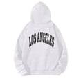 thumbnail image 3 of Siilsaa Mens Hoodies, Pullover Hooded Sweatshirt for Men White,2XL, 3 of 5