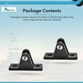 thumbnail image 7 of MARINE CITY Bimini Top Deck Hinges, Stainless Steel, Corrosion & Water-Resistant, 2-1/2" Length x 13/16" Width, Fits 1/4" Bolts, for Boats, Yachts, Ships, RVs 2 Pack, 7 of 7