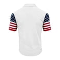 thumbnail image 3 of WAYUTE Men's Polo Shirts 250th Anniversary USA Shirt Short Sleeve Stars and Stripes Print Freedom 4th of July Independence Day Casual Outdoor, 3 of 3