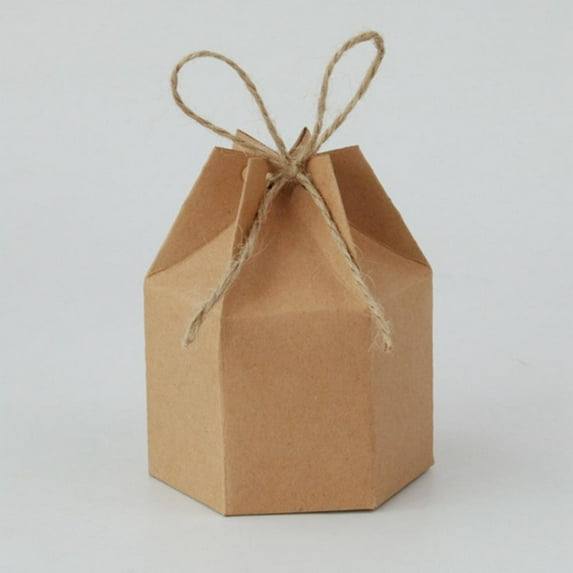 With Rope Lantern Package Valentine's Home Cardboard Gift Boxes Party Supplies Candy Box Wedding Favor 30PC KRAFT