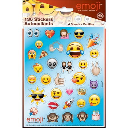 - (4 Pack) Emoji Sticker Sheets, 4 ct
