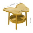 thumbnail image 6 of End Table, Small Butterfly Side Table with Storage Shelf for Small Space, 2-Tier Bedside Table Sofa Couch Table, Accent Table Nighstands for Living Room, Bedroom, Narrow Side or Bedside Stand, 6 of 6