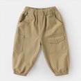 thumbnail image 6 of Gibobby Boys Pants Toddler Boy Pants Joggers Sweatpants For 12 18Months 2T 3T 4T 5T Kids Boys Soft Casual Cargo Pants With Drawstring Boys School Pants Toddler Sweatpants(1-2 Years,Khaki), 6 of 6