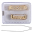 thumbnail image 2 of Set Shining Hollow Chain Hip Hop False Teeth Set  Festival Teeth Decoration Brace, 2 of 8