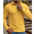 thumbnail image 5 of Gamivast Men's Quarter Zip Shirts Long Sleeve Textured Knit Pullover Slim Fit Mock Neck Casual Sweatshirt Breathable Soft Athletic Golf Tops Fall, 5 of 6