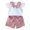 White, variant on Vedolay Girl's Shorts Sets Girls Shorts Sets Summer 2 Pieces Outfits Casual Ruffle Sleeve Shirts and Elastic Waistband Short Set,White 1-2 Years