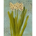 thumbnail image 2 of Loreth, Lanie 20x24 Black Ornate Wood Framed with Double Matting Museum Art Print Titled - Hyacinth on Teal II, 2 of 4