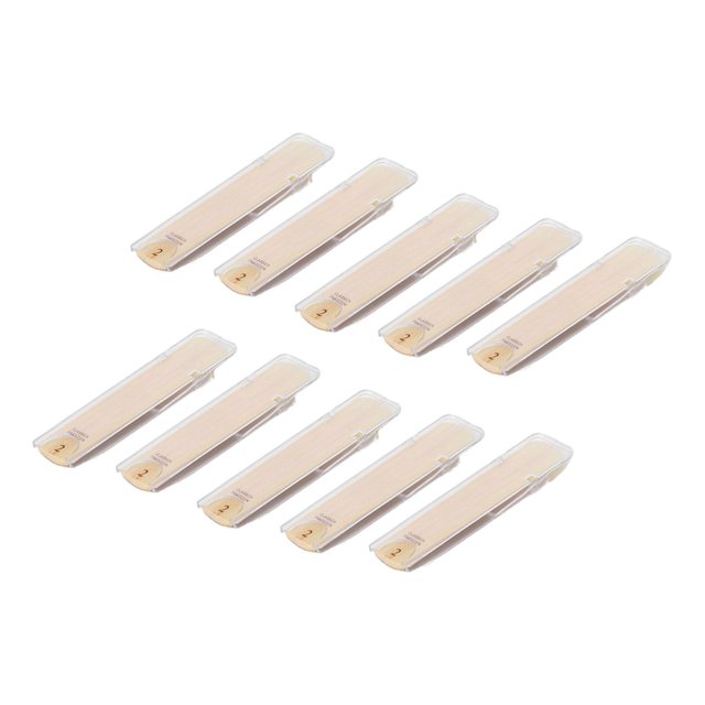 tamizeot 10x Clarinet Reeds Woodwind Instrument Traditional Clarinet Reeds for Player hardness 2.0 7x1.2cm