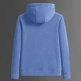 thumbnail image 3 of Hoodie Mens Shirts Hooded Drawstring Adjustable Shirt Winter Solid Color Thickened Fleece Double-sided Rocking Hooded Padded Sweater Jacket Everyday,Streetwear,Outdoor Sports Clothing Shirts For Men, 3 of 8