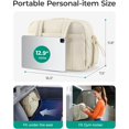 thumbnail image 2 of Gocvo Travel Duffel Bag, Adjustable Strap Gym Bag with Wet Pocket for Women, Lightweight Puffy Tote Bag, Water Resistant Overnight Bag for Daily Use, Travel, Gym(Beige), 2 of 8