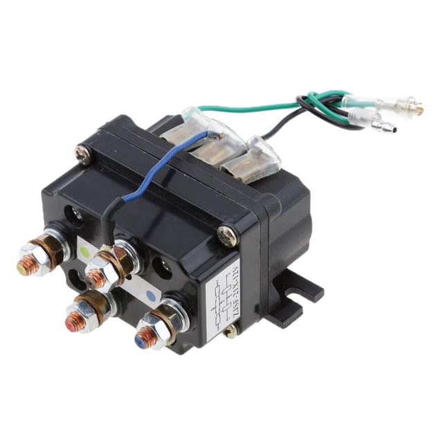 Contactor de de Solenoide DC 12V 250A, Interruptor de de Cabrestante Compatible con Cabrestantes ATV 95001bs-17000lbs Yotijar Contactor de relé solenoide de 12V