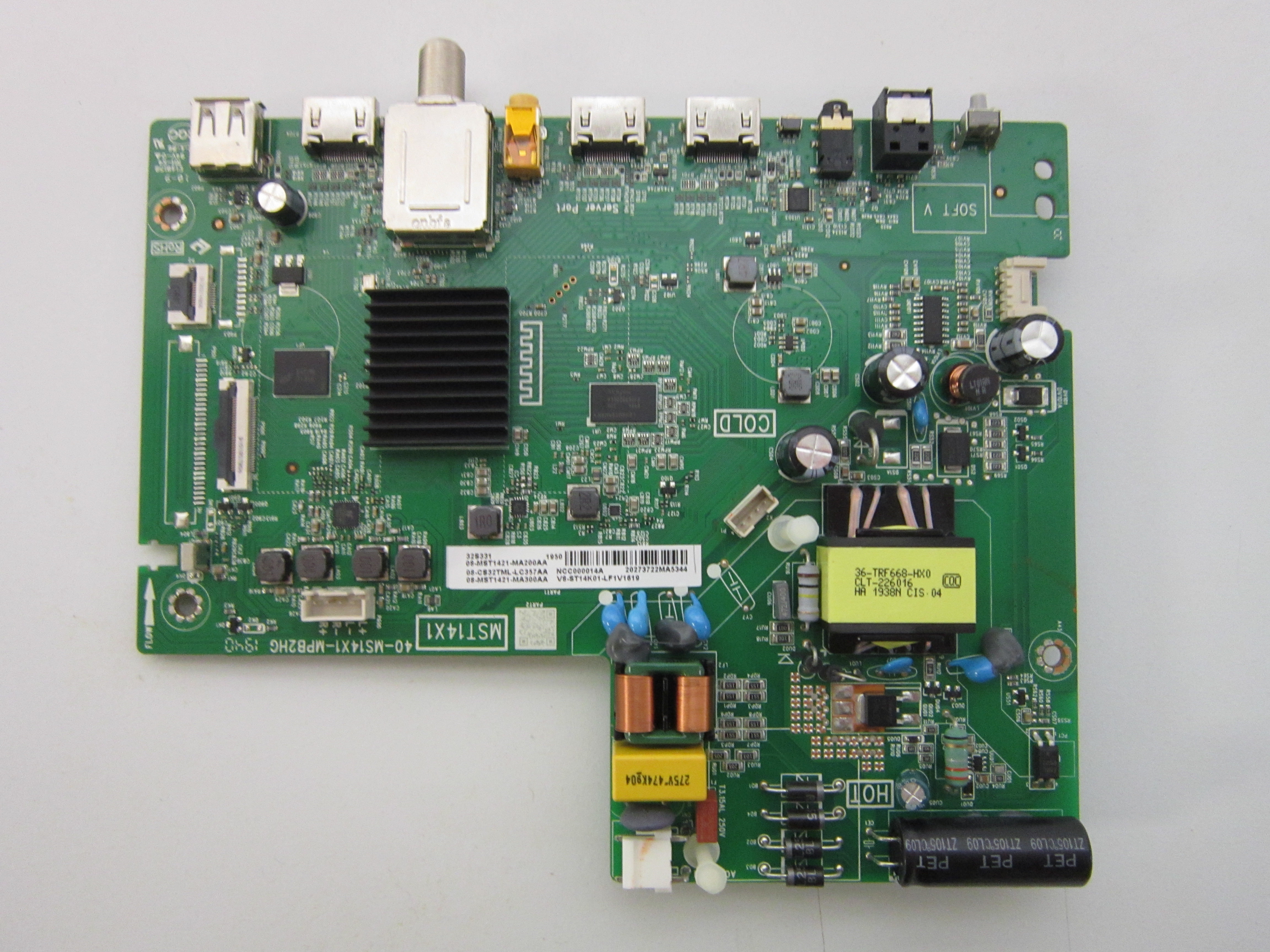 TCL 32S331 Main Board (40MST14X1MPB2HG) 08MST1421MA200AA Walmart