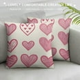 thumbnail image 3 of Nawypu  Valentine's Day Pillow Covers Love You More Throw Pillow Covers Decorative Pink Heart Valentine Deocr Cushion Case Decoration for Sofa Couch, 3 of 5