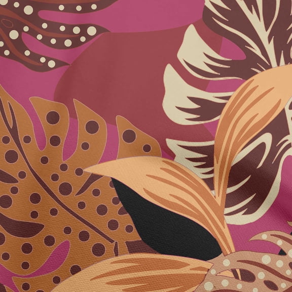 oneOone Georgette Viscose Fuschia Pink Fabric Ocean Underwater Life Sewing Craft Projects Fabric Prints By Yard 42 Inch Wide