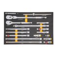 thumbnail image 1 of Juego de herramientas GEARWRENCH, 16 piezas, 1/2 90 T, trinquete y accionamiento con bandeja, 1 of 9