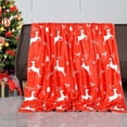 thumbnail image 1 of Chmadoxn Christmas Decorations, Christmas Ornaments, Christmas Gifts Christmas Home Decor Flannel Fleece Throw Blanket For Couch Sofa With Reindeer Print， Red flannel blanket, 1 of 9