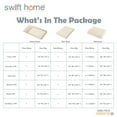 thumbnail image 4 of Swift Home 6-Piece Soft Lightweight Coconut Milk Microfiber Sheet Set with Extra Pillowcases, Full, 4 of 4