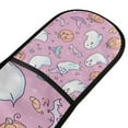 thumbnail image 4 of Yayeee Double Oven Mitt Kitchen Heat Resistant Baking 35" x7" Quilted Glove, Purple Halloween, 4 of 6