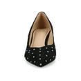 thumbnail image 6 of Journee Womens Pammie Slip On Pointed Toe Kitten Heel Pumps, Widths Available, 6 of 8