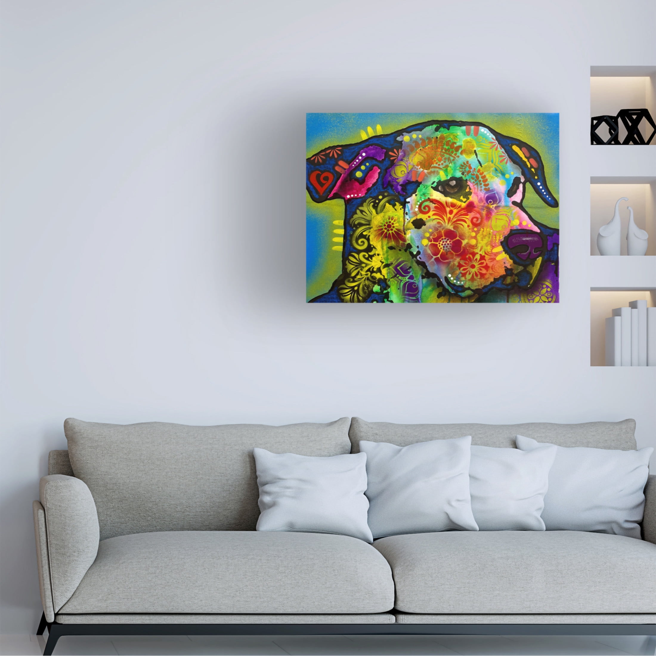 Canvas Wall Art - Dean Russo 'Whazzat' Wall Art for Living Room, Bedroom, or Office Décor by Trademark Fine Art - 32 x 24 Inches