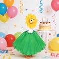 thumbnail image 2 of Porch Goose Outfits, Sunflower Goose Outfit Spring Costume Set, Dress with Straw Hat and Sunglasses for Lawn Patio Yard Outdoor Decor (#01), 2 of 8