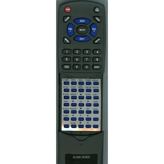 Replacement Remote for RCA RTRCR192AA9, RCR192AA9, RCR192AA3, RTD317, RTD325W, RTD317W, RTD315