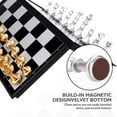 thumbnail image 4 of Chess & Checkers Deluxe 2-en-1 Ajedrez con 36 * 36 cm Tablero de ajedrez magnético plegable grande Xemadio LN-1105, 4 of 6