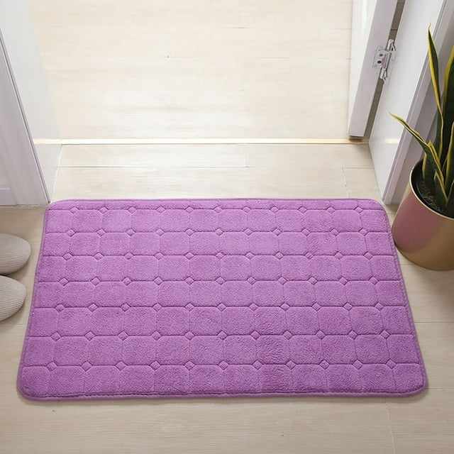 Xihbxyly Alfombrilla de Baño de Espuma Viscoelástica, Suave, Antidesgaste, Gran Absorción de Agua, Ideal para Decoración de Baño y Dormitorio, para Interiores, Antideslizante, Fácil de Limpiar, 50 X